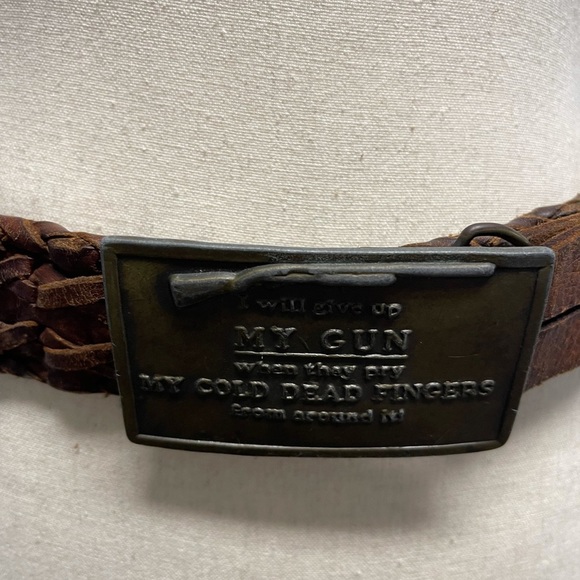 NRA Charlton Heston Leather Belt - Picture 6 of 6